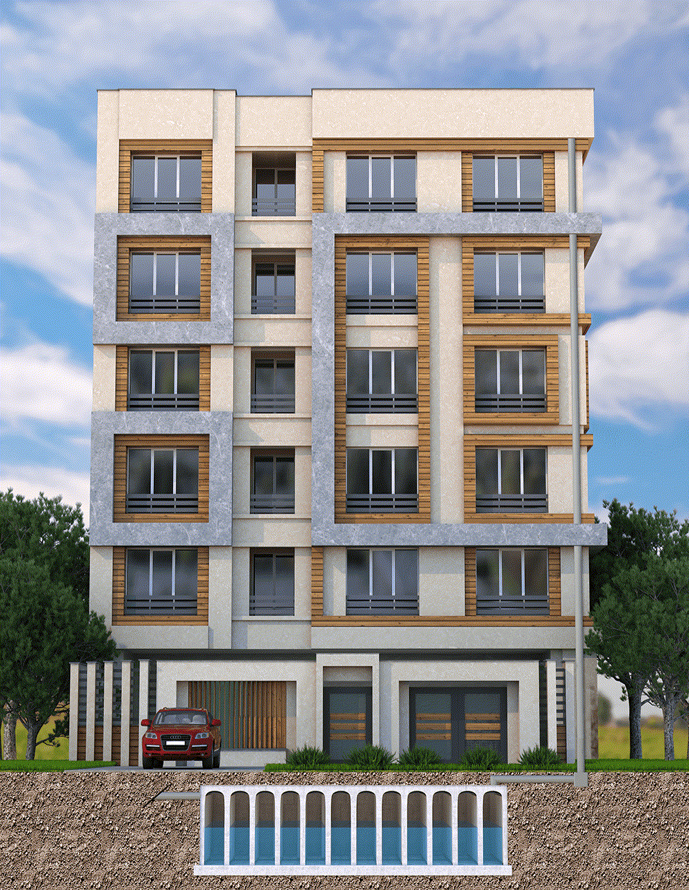 Rainwater Harvesting / Flood Prevention - Render